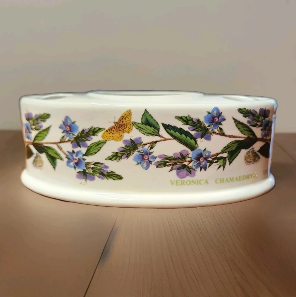 VTG Portmeirion Botanic Garden Toothbrush Holder Veronica Chamaedrys -Speedwell